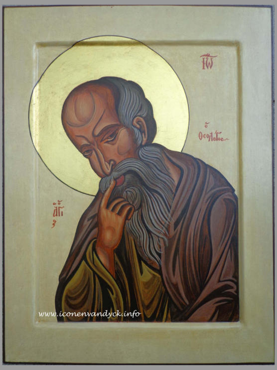 de Heilige Johannes Theologos in stilzwijgen